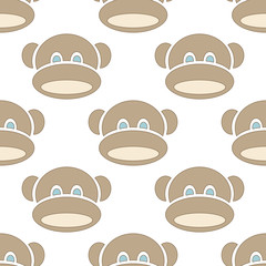 monkey seamless texture for kids