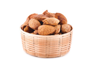 Almond white background