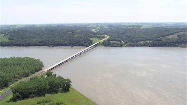 Missouri River Bridge And Highway 15