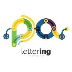 Letter logo business icon