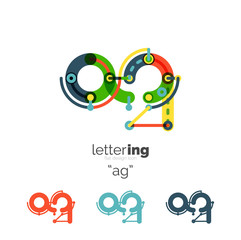 Alphabet letter font logo business icon