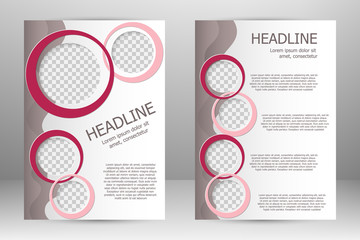 Vector flyer template design