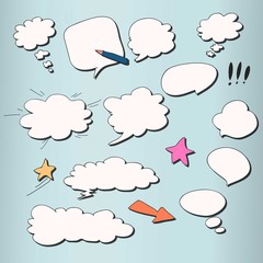 comic style of the mushroom cloud layer dialog box