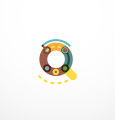 Linear business logo letter