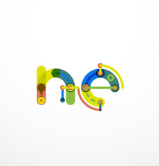 Line letter design