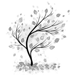 Tree silhouette vector