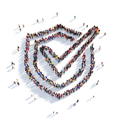 shield check mark 3D rendering