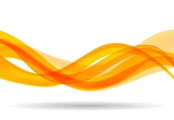 Foto op Plexiglas Abstracte golf abstracte golf achtergrond oranje