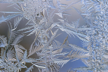 Frost on glass