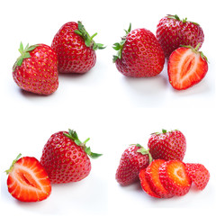 Fototapeta na wymiar Collage of strawberries
