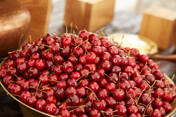 delicious, beautiful large cherry