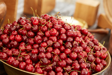 delicious, beautiful large cherry