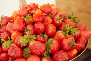 delicious, beautiful large strawberries