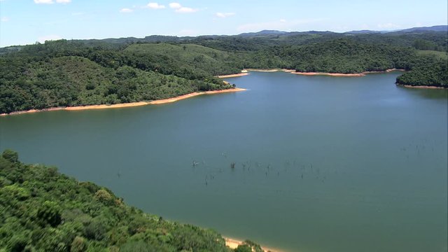 Dammed Section Of Rio Juquia