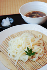 Udon(white noodles made from wheat flour)