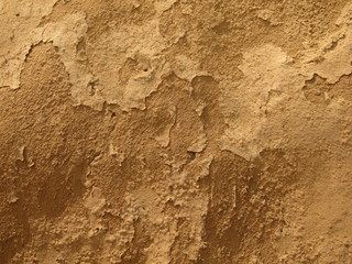 Cliff of the brown orange clay. Texture for background