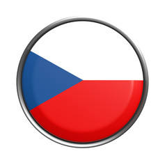 Button with Czech Rep flag