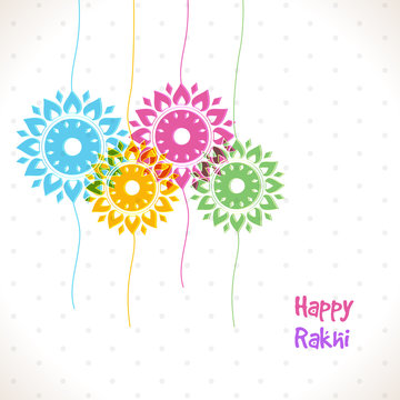Colourful Rakhi for Raksha Bandhan celebration.