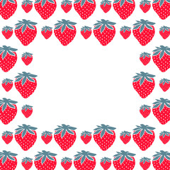 Strawberry frame with place for your text