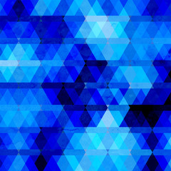 Abstract blue geometric background template