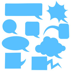 Set of vector speech bubbles