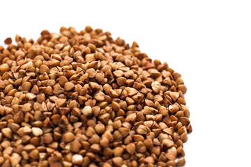 buckwheat isolated on white background