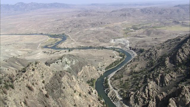 Kortes Reservoir And Canyon