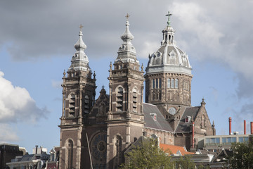 Fototapeta na wymiar Saint of Nicholas Church, Amsterdam; Holland