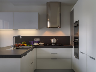 interior view of a modern kitchen