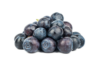 Pile fresh blueberries