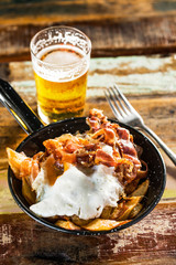 Fried eggs and ham © funkyfrogstock