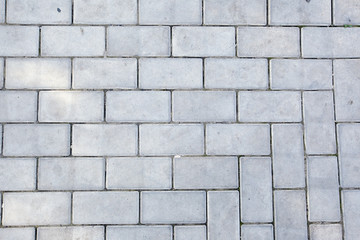 texture of the pavement and pavers