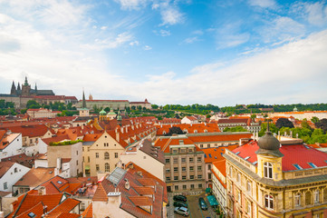 Fototapeta na wymiar View above on old town in Prague