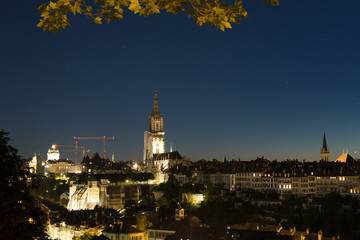 Fototapeta na wymiar Berns Old City at Night