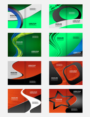 Vector brochure, flyer, magazine cover & poster template. Two ( 2 ) Pages.
