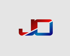 JO logo or signature started by j letter, modern two letter composition for initial

