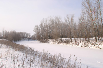 walk on the winter river