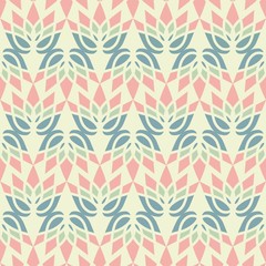 Fototapeta premium decorative background pattern carpet for yoga stylized lotus flo