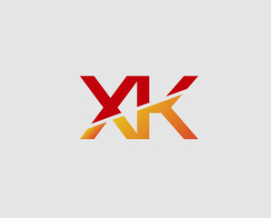 Letter X and K logo
