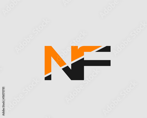 "N and F logo vector " Imágenes de archivo y vectores libres de