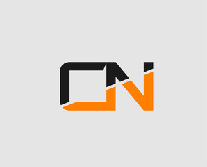 Letter D and N logo vector

