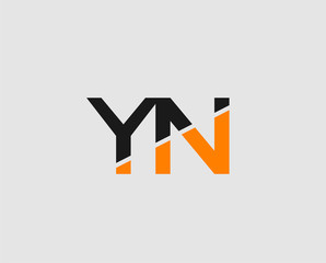 Letter Y and N logo vector
 - obrazy, fototapety, plakaty
