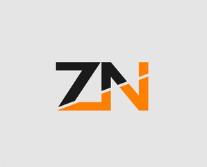 Letter Z and N logo vector
