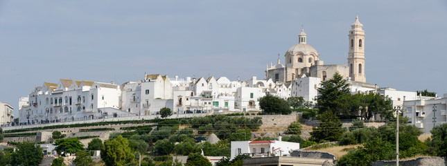 Panoramic view of Locorotondo on Puglia