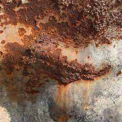 texture of rusty metal