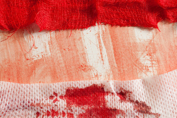 Gauze with blood © portokalis