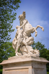 Marly horses, sculptures from 1745 at the castle of Marly, France