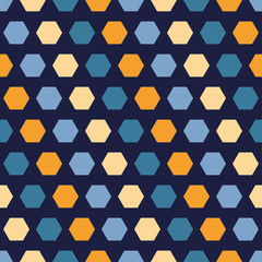 Ethnic boho seamless pattern with hexagons. Print. Repeating background. Cloth design, wallpaper.