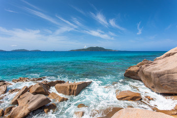anse Patates, nord-est de la Digue, Seychelles 