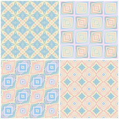 Set of abstract seamless background pattern for wallpaper.
